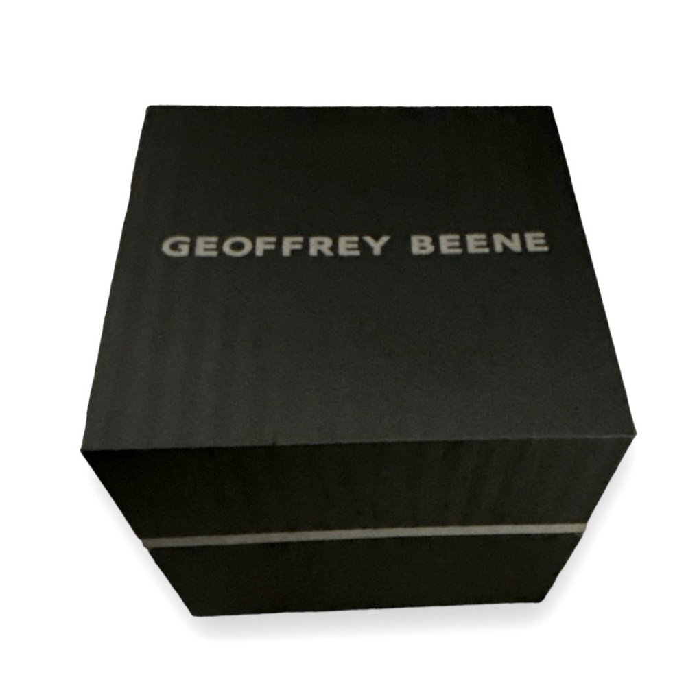3 FOR $20 GEOFFREY BEENE (Empty Box) Hard Case Genuine Black Diamond Watch Box